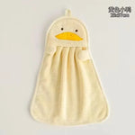 serviette bain rapide polaire animée oiseau canard blanc jaune rose opaques mignon crochetée