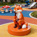 statues extérieures animaux dessin animé panda chien chat écureuil renard ours décoration jardin
