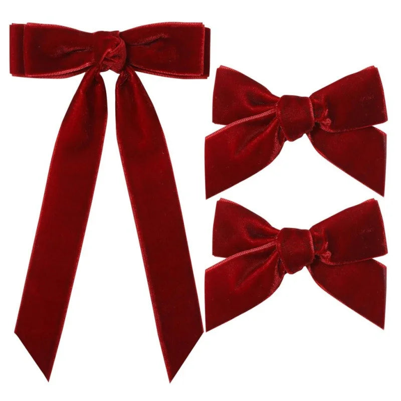 rubans velours classiques clips métalliques barrettes cheveux filles élégantes ornements cheveux ACCESSOIRES HEADWEAR