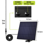 lampe solaire suspendue moderne noire télécommande ip65 led clips vis