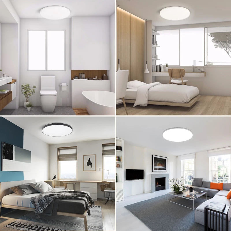 lampe moderne blanc 18w 20w 30w 220v éclairage quotidien ultrafine led