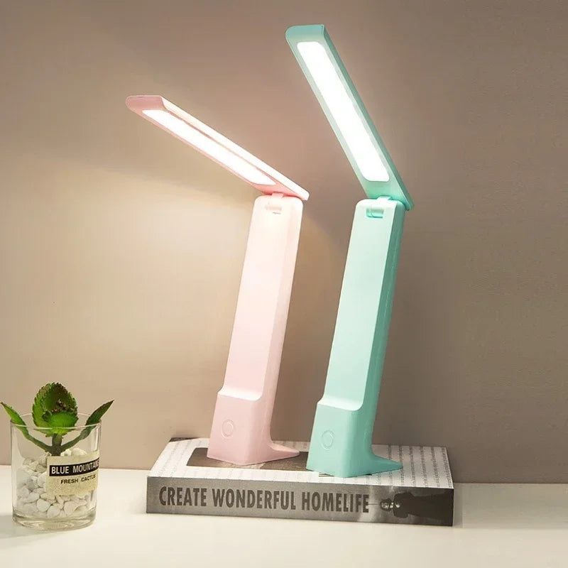 lampe pliable led rechargeable controle tactile noir rose vert blanc moderne minimaliste