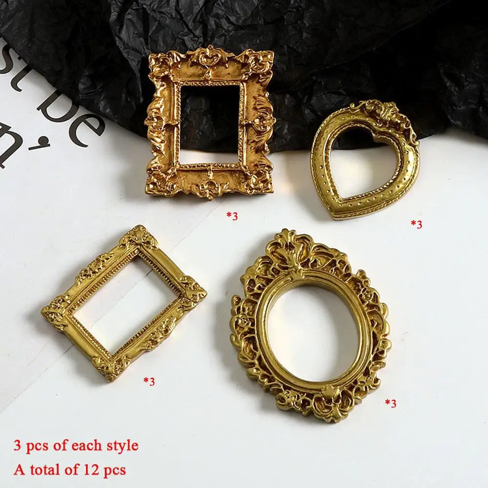 cadres photo résine ornements vintage baroques décoration florale 52mm 69mm 45mm 36mm 54mm 40mm
