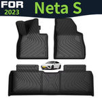 tapis sol voiture noir rayures diagonales moderne facile nettoyage toutes saisons étanche protection