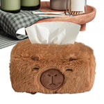 boîte mouchoirs peluche marron clair animalier décorative facile utiliser maison cuisine