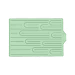 tapis cuisine orange gris vert rayures horizontales moderne antidérapant drainage évier silicone flexible