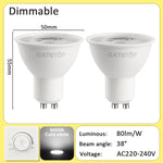 lot spots led gu10 blanc chaud froid éclairage encastré intérieur moderne