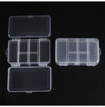 boîte rangement bijoux transparente double couche compartiments points noirs clips réutilisable moderne pratique