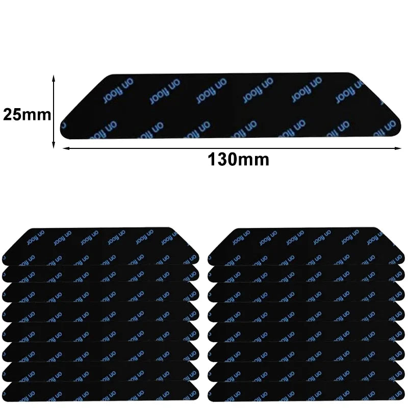 tapis sol antidérapant réutilisable lavable adhésif moelleux géométrique moderne gris noir
