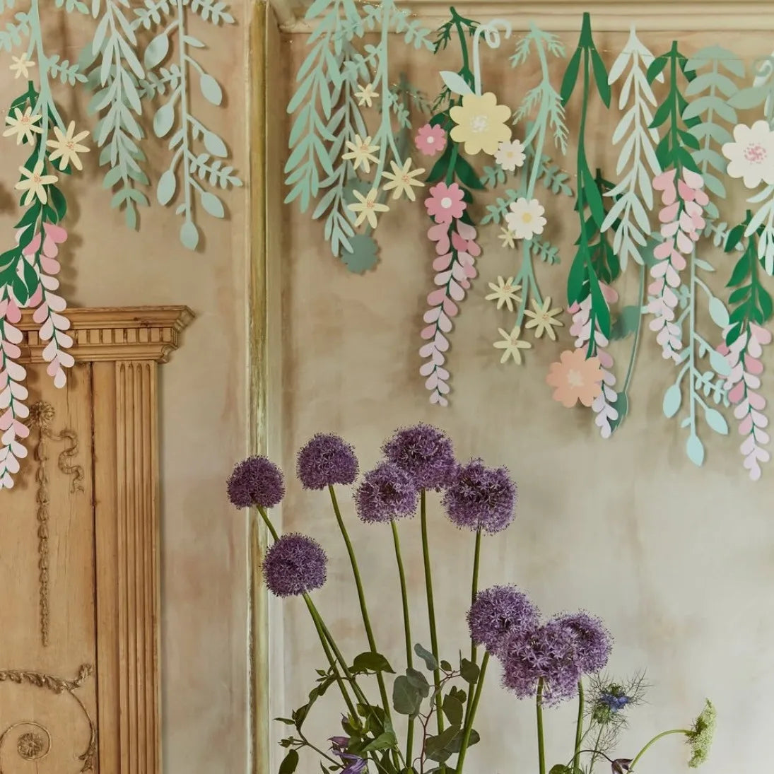 Décoration fête bannière saphir