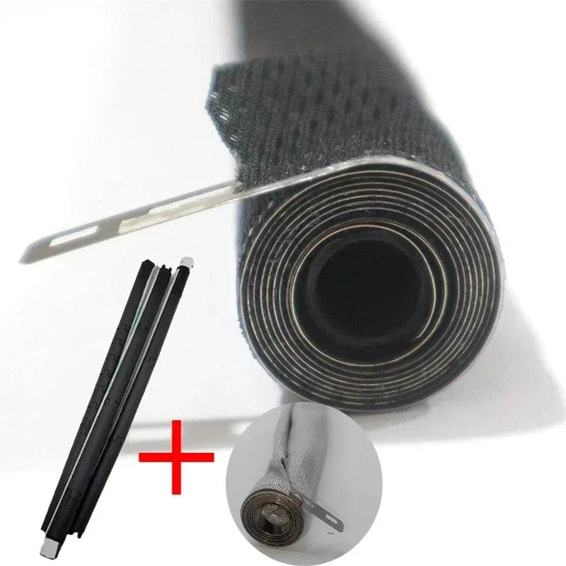 tuyau flexible clips fixation rouleaux texturé industriel opacité beige gris noir