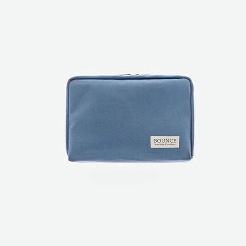 pochette rangement oxford multi usage bleu rose gris jaune moderne pratique fermeture glissière
