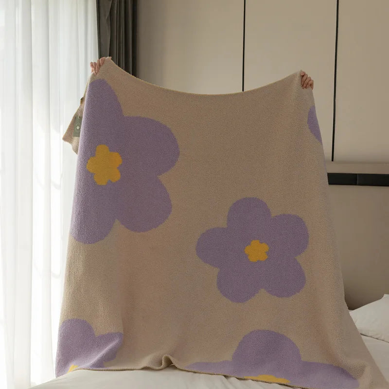 couverture polyester coton motif floral moderne portable voyage chambre été