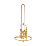 porte serviettes papier moderne élégant motifs floraux blanc doré réutilisable sans bpa