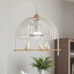 lampe suspendue pendentif blanc noir grille métallique hauteur ajustable moderne rustique chambre salon