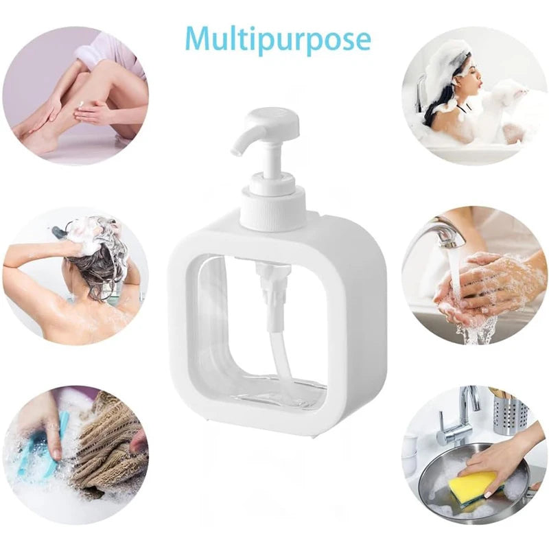 distributeur savon liquide transparent violet noir rose blanc moderne minimaliste rechargeable salle bains cuisine