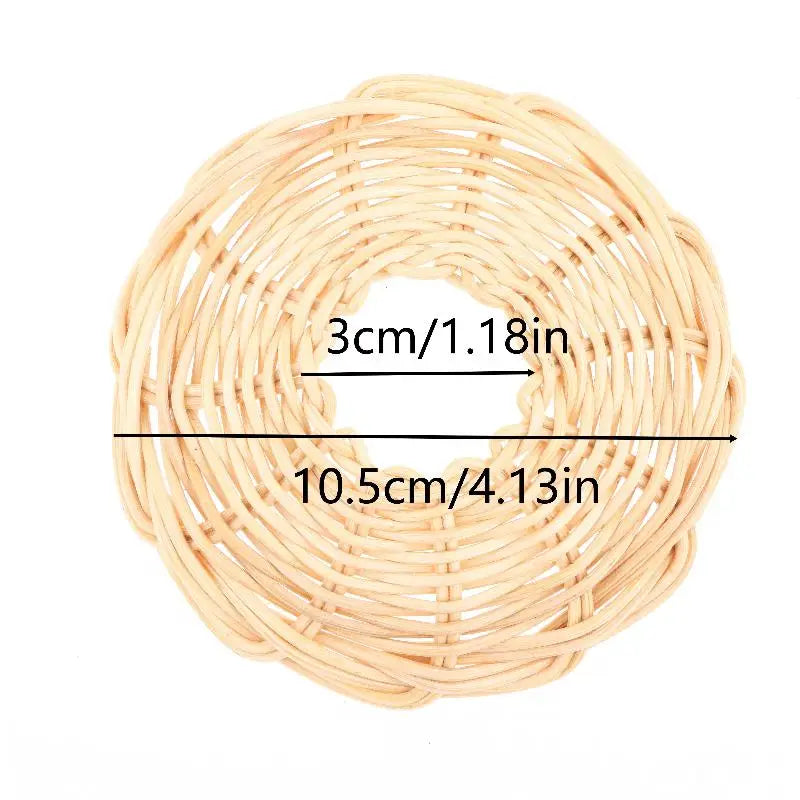 coaster tressé naturel rustique traditionnel abricot beige opacité maison salon cuisine