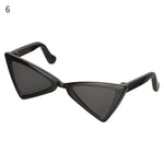 lunettes soleil transparentes clips nasaux verres colorés moderne rouge noir blanc bleu clair rose