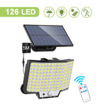 lampe solaire détecteur mouvement 348 led moderne étanche ip65 abs noir blanc télécommande clips