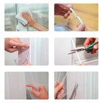 rideau anti moustiques blanc translucide maille fine facile installer adhésif fenêtre maison moderne