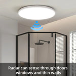 Lampe radar 20w 30w blanc moderne facile interrupteur tactile led étanche ip65