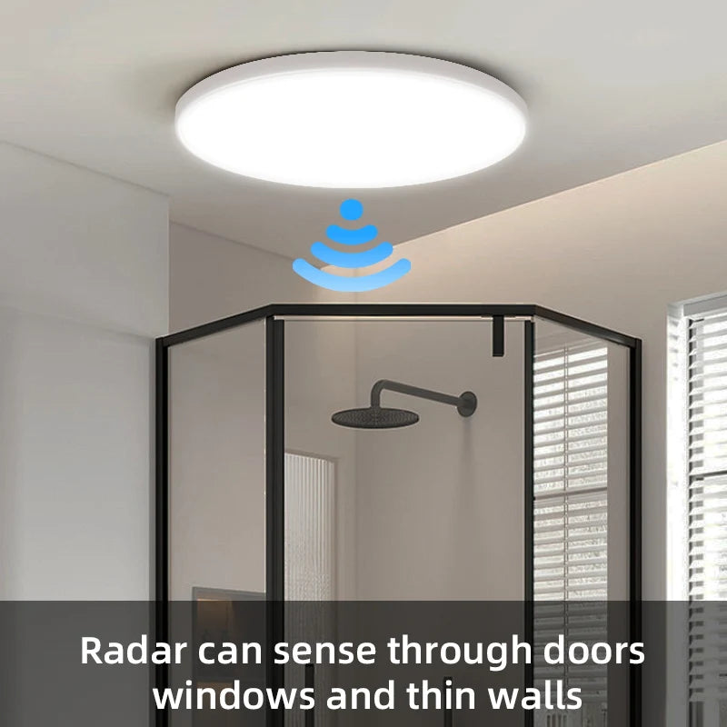 Lampe radar 20w 30w blanc moderne facile interrupteur tactile led étanche ip65