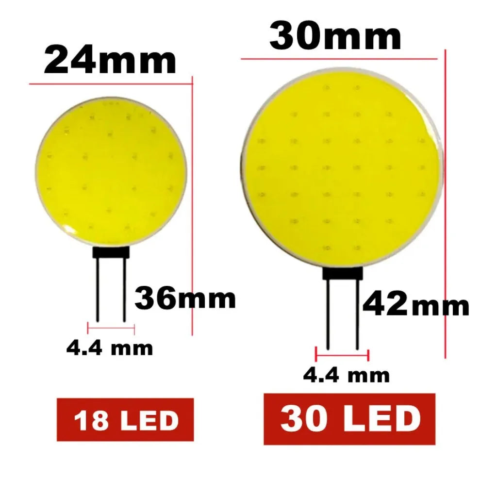 ampoules led g4 cob 12v blanc froid chaud 18 30 led clips points noirs