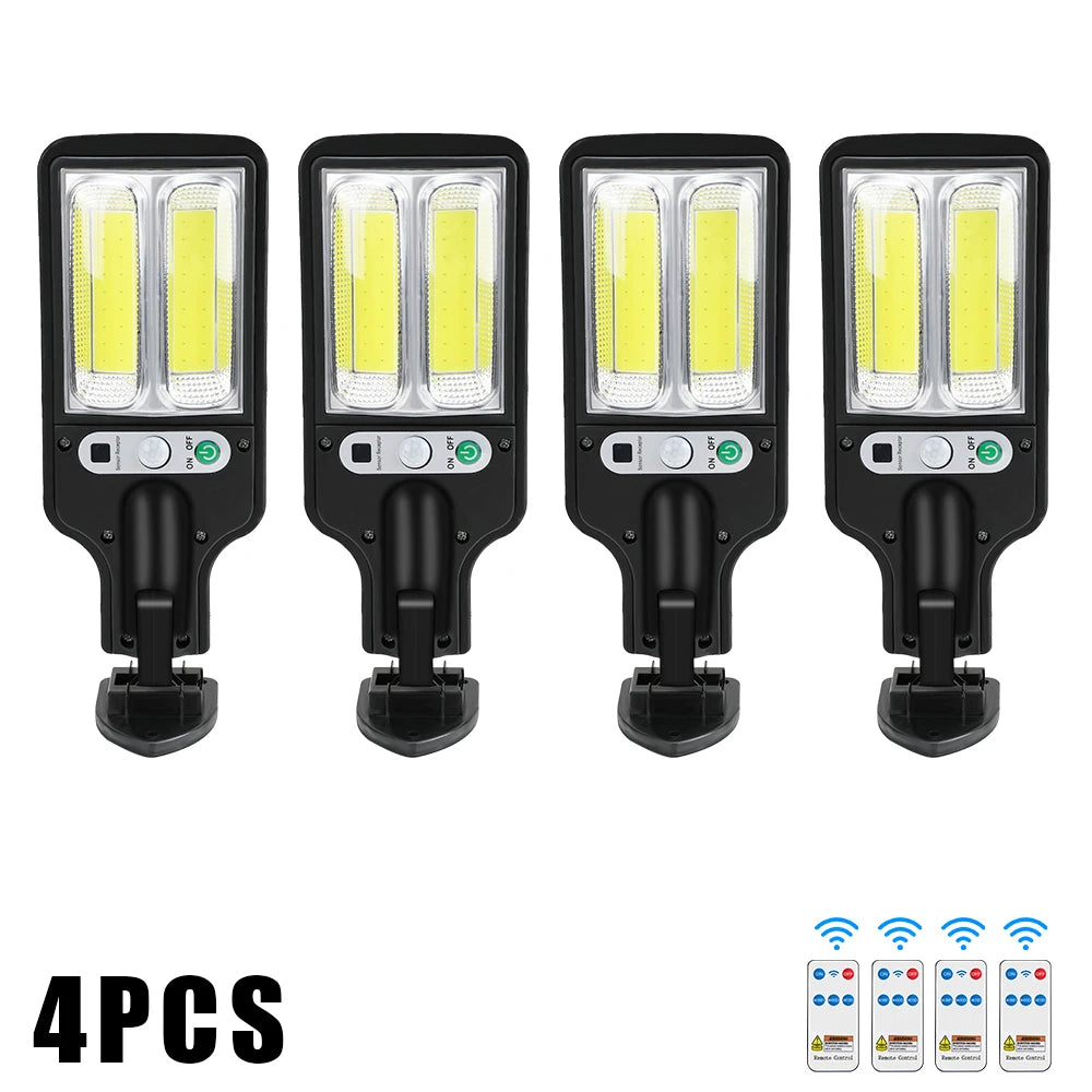 projecteurs solaires extérieurs modernes ip65 led économie énergie noir interrupteur sensoriel 270deg