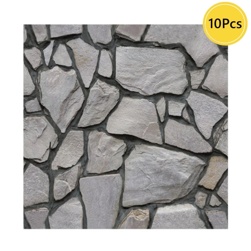 panneau mural 3d adhésif imitation briques moderne marron beige gris imperméable