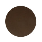 Un grand cercle brun foncé dans un style minimaliste.