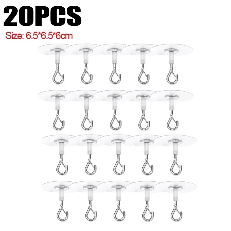 crochets transparents adhésifs modernes suspendre pots fleurs utilisation multiple PVC