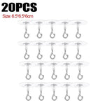 crochets transparents adhésifs modernes suspendre pots fleurs utilisation multiple PVC