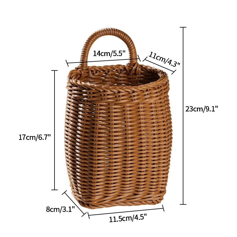 paniers rangement osier pliables poignées tressage régulier rustique moderne okolets inclusion motifs animaux