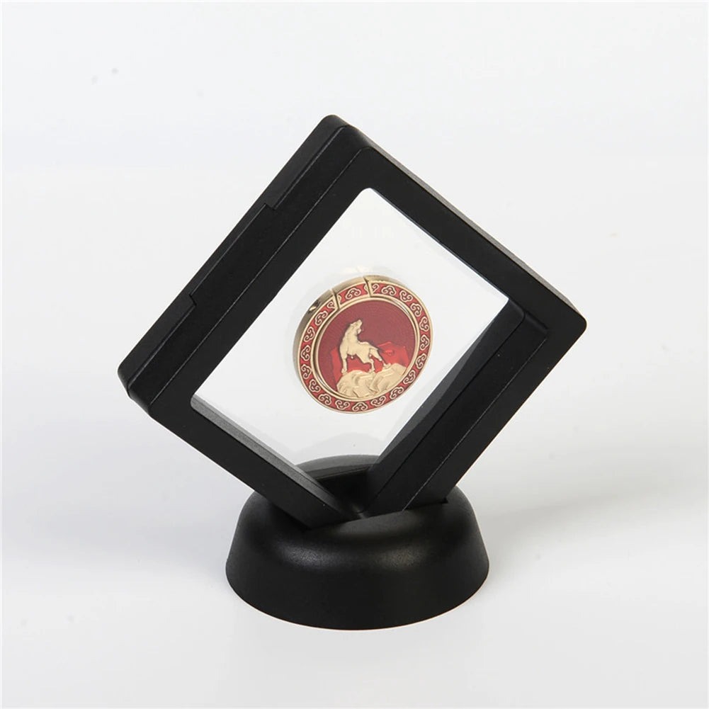 présentoir bijoux moderne transparent noir blanc support rotatif minimaliste 10 pièces