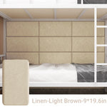 panneaux décoratifs modernes tissu lin adhésifs résistants l'eau beige clair 35cm 50cm 2pcs 4pcs