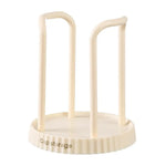 porte verres moderne élégants dorés transparents contenant verres carton beige