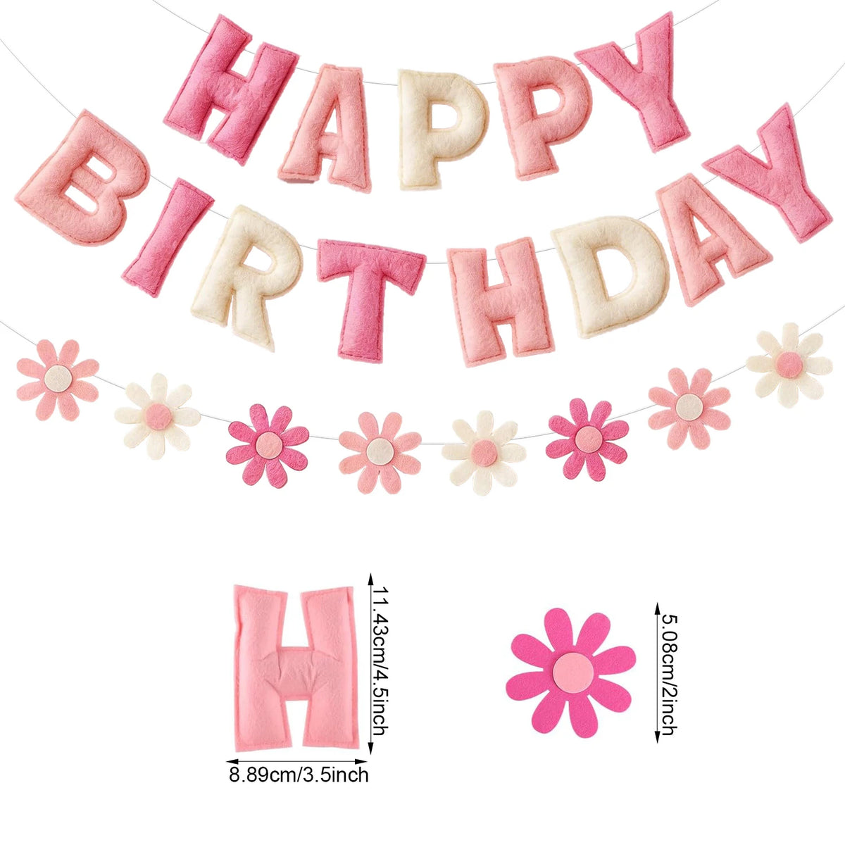 décoration fête multicolore happy birthday relief fleurs moderne gâteau cadeaux assiettes verres bougies