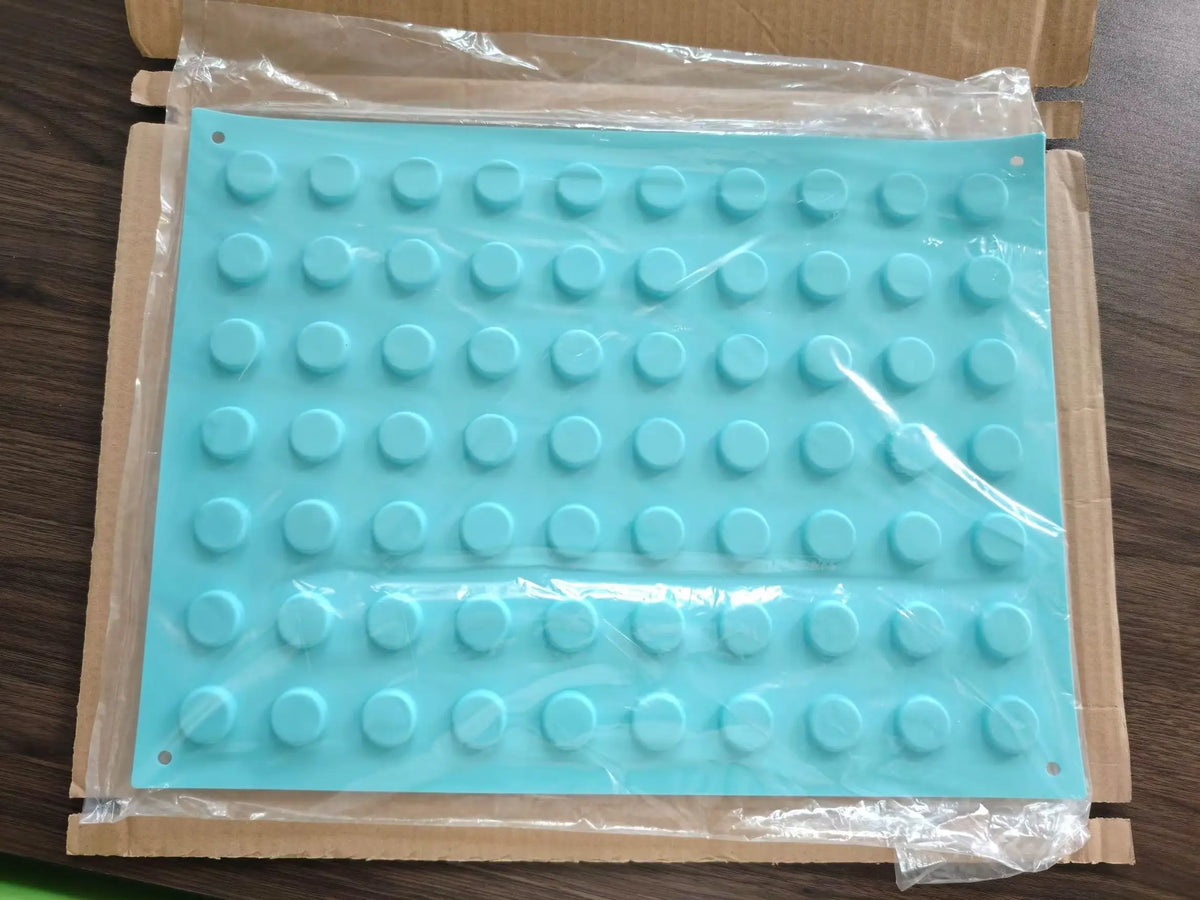 kit pinceaux médicaux vert clair surface bosses régulières pratique clips