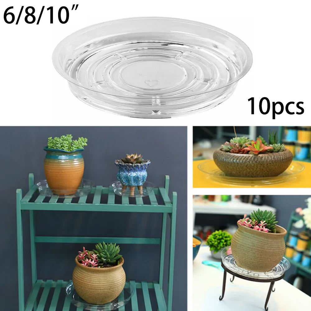 plateau plante transparent moderne adhésif intérieur pot fleur drainage'eau recyclable