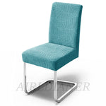 housse chaise gris feuilles moderne élastique polyester extensible mariage banquetôtel salle manger