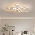 plafonnier led moderne blanc noir circulaire contemporain télécommande suspension intérieure decoration