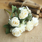 bouquet artificiel roses classique romantique intérieur mariage anniversaire baby shower