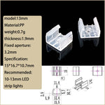 clips montage ruban led transparents vis moderne pack 50 clips fixations led
