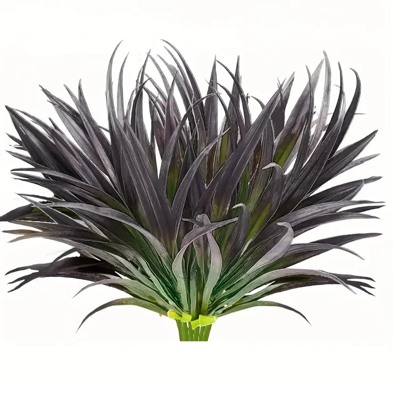 plantes artificielles herbe fine extérieures modernes vert rouge violet pièces
