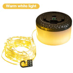 guirlande lumineuse camping modes led rechargeable portable sécurité décoration extérieure fil transparent losange gravé