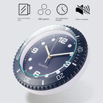 horloge murale classique numérique bleu abstraite quartz sans bruit salon