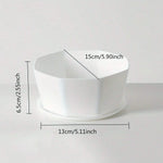 cache pot moderne plastique blanc gris noir jaune hexagonal plante intérieure drainage set pièces