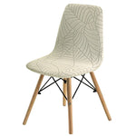 housse chaise extensible vert olive imprimé feuilles moderne siège salle manger banquet