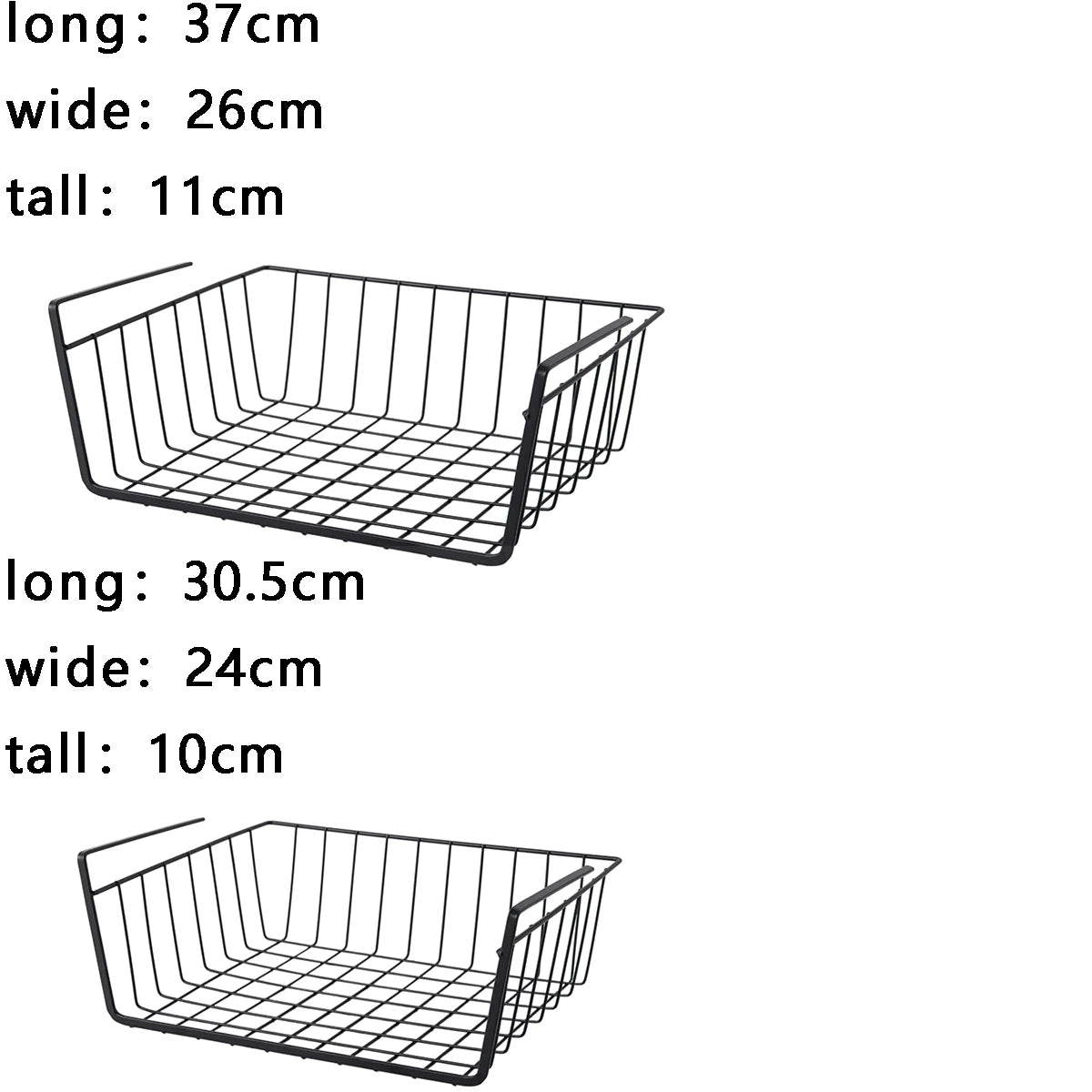 panier rangement multifonctionnel noir maille métallique moderne adhésif cuisine étudiant garde robe chambre