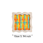 coasters tissés bambou multicolores traditionnels faits main opaques pack diy